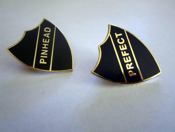 Wizard School Prefect Badge  Enamel Pin