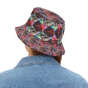 Abstract Astronaut Vibe Bucket Hat