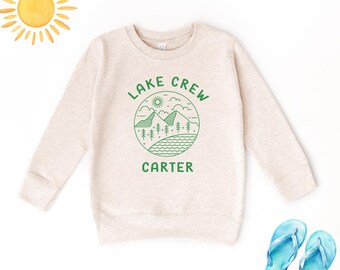 Matching Lake Weekend Sweatshirts, Lake Crew with Custom Name Sweater, Summer Vacation Crewneck (U13668)