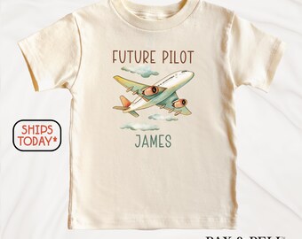 Personalized Future Pilot T-Shirt: Airplane Kids Shirt  ( V15006 )