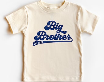 Retro Big Brother Graphic Tee: Custom Est. Year, Gift For Son ( F57813 )