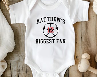 Onesies® personnalisées de la marque des plus grands fans, body assorti pour les frères et sœurs, tenue pour le jour du match (T12406)