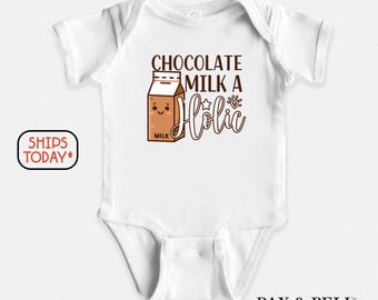 Chocolate Milk-a-Holic Baby Onesie®: Funny Graphic Bodysuit ( E49740 )