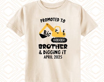 T-shirt en construction Big Brother : t-shirt avec date graphique personnalisé (F57835)