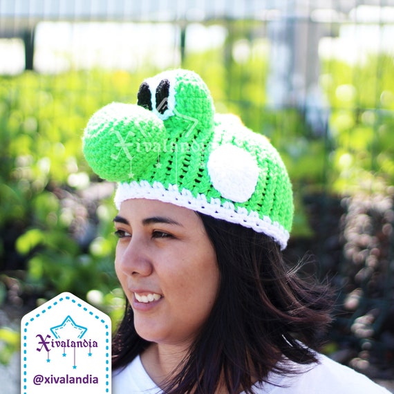 Yoshi Beanie Crochet Hat - Etsy