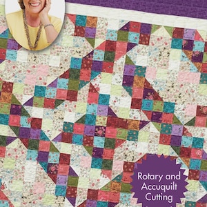 Quilt in a day - Eleanor Burns - Split Nine Patch Quilt Pattern - Jellyroll friendly