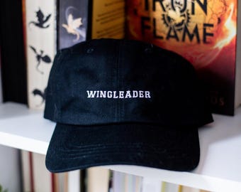 Embroidered Wingleader Dad Hat - Fourth Wing Inspired