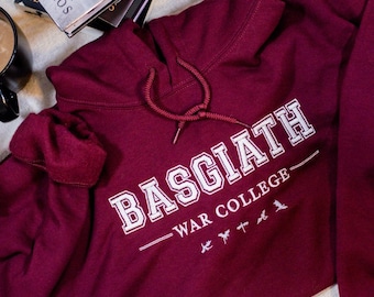 Sudadera con capucha de la Escuela de Guerra Basgiath / Diseño minimalista inspirado en la Cuarta Ala