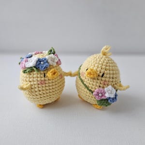 Crochet Chicken keychain, Car hanging charms, Amigurumi yellow chick, Crochet small animals plush, Couple gift