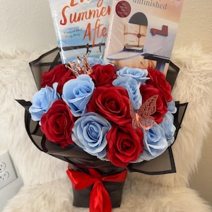 Custom Book Bouquet - Books and Faux Flowers