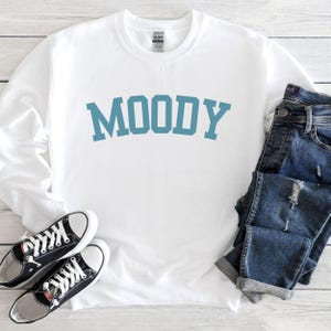 Moody Sweatshirt, Funny Mom Crewneck, Mother&#39;s Day Sweatshirt Trendy Sweater, Cozy Pullover, Hipster Apparel, Mom Shirt
