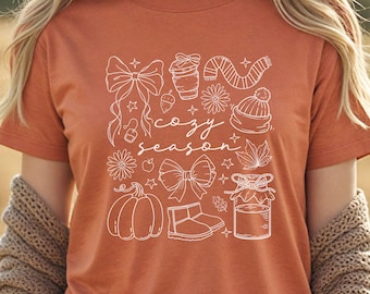 Cozy Season T-Shirt: Autumn Vibes Unisex Tee
