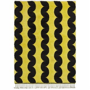 Black And Yellow Moroccan Rug, Moroccan Rug, Beni Mrirt Rug, Berber Rug, Custom Rug, Handmade Rug, Yellow Rug, Berber Yellow Rug, Area Rug