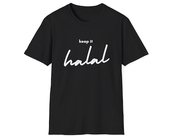 Camiseta islámica "Keep it Halal", camiseta musulmana divertida, camiseta halal, camiseta unisex, regalo islámico para hombres y mujeres, camiseta de Ramadán, regalo de Ramadán
