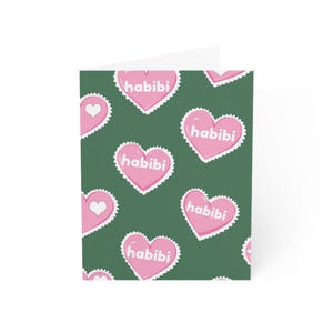 Cartes de voeux Habibi, Notes romantiques, Saint-Valentin, Cartes d'amour, Cartes d'amitié, Jolie papeterie, Amour arabe, Amour Habibi, Amour musulman