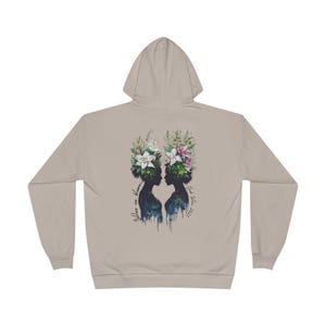 LILLES in Bloom Umweltfreundlicher Hoodie: Blumen Silhouette Kunst Bekleidung