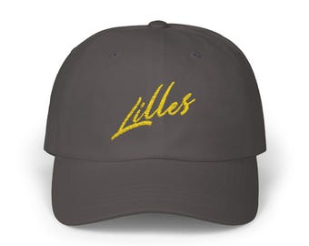 Gorra bordada con estilo Lilles / Gorra unisex, accesorio de verano, gorra informal, gorra de béisbol ajustable, gorra para exteriores