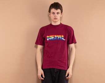 90s Single Stitch T-shirt, Size M Vintage Tee, Oversized T