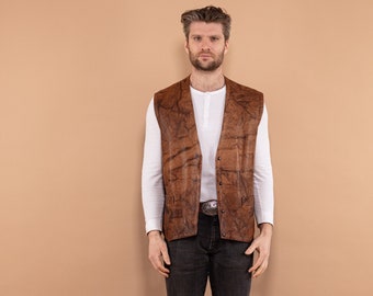 Gilet en peau de mouton pour homme gilet en peau de mouton pour homme taille L XL gilet en peau de mouton retourne vintage gilet en peau de mouton retourne vert gilet eleveur