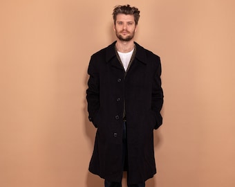 ジャケット・アウター 90s vintage wool melton coat navy L ジャケット・アウター 90s vintage wool melton coat navy L