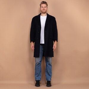 Cappotto vintage in lana da uomo, cappotto classico in lana anni '80 taglia M, cappotto midi in lana, abbigliamento vintage, cappotto di lana, abbigliamento esterno in lana da uomo, cappotto M