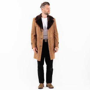 70's Men's Western Suede Coat, Size M Vintage Men's Suede Coat, Western Cowboy Coat, Mens Clothing, Trapper Apparel, Old Fashioned Outerwear