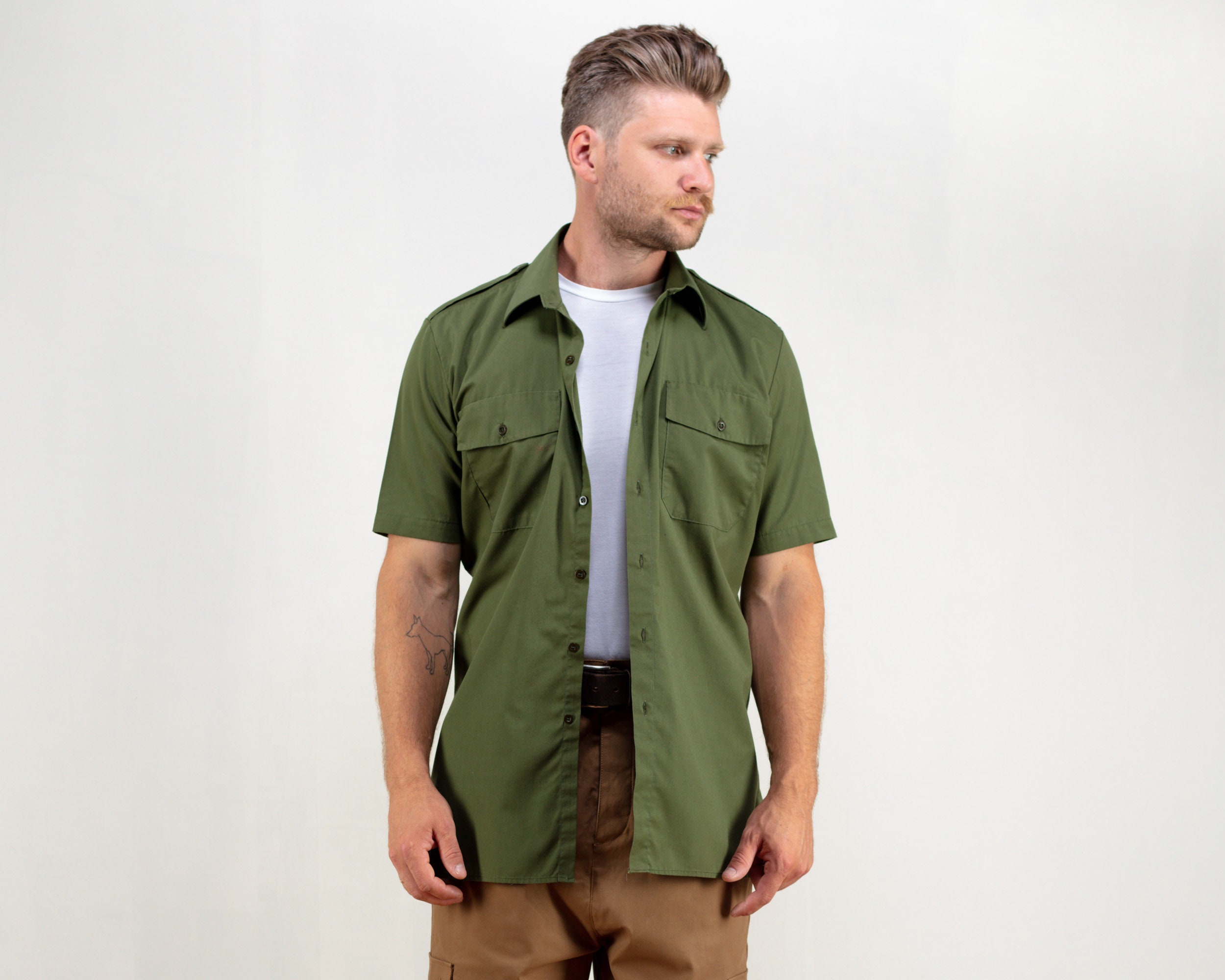 Vintage Army Shirt military vintage 90s 