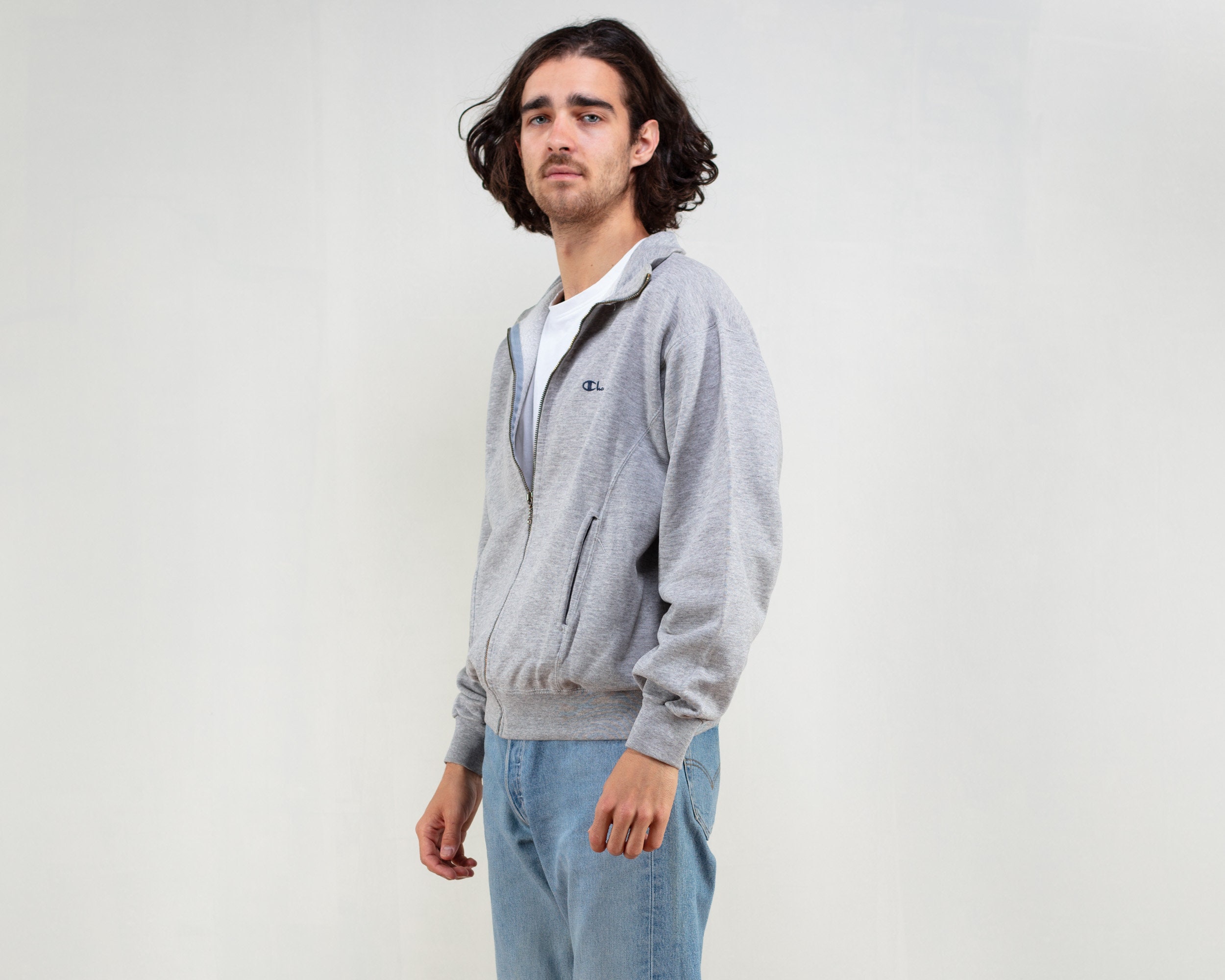 vintage grey sweatshirt mens