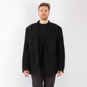 90s Men Oversized Blazer Jacket, Size XXXL Vintage Wool Jacket, Retro Sport Coat, Old Money Style, Mens Clothing, Heritage Wear, Preppy Wear