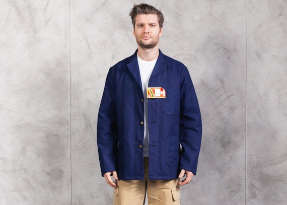 size Large L Vintage Workwear Shirt.80s Mens Workwear Utility Shirt Button Down Shirt Menswear Outerwear