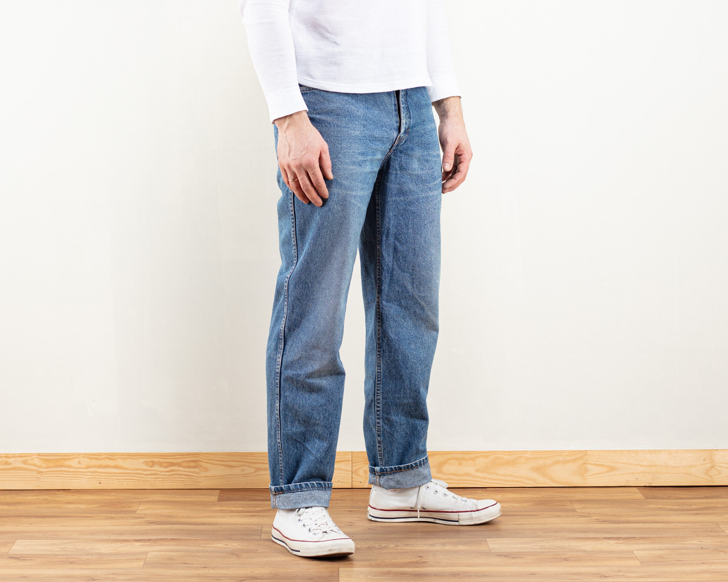 Men Light Wash Jeans Pants Men Vintage - Etsy