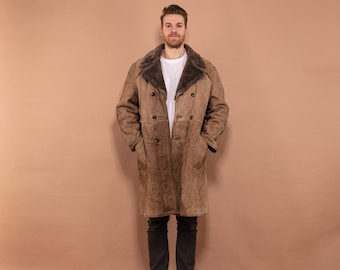 Oversized top sheepskin coat