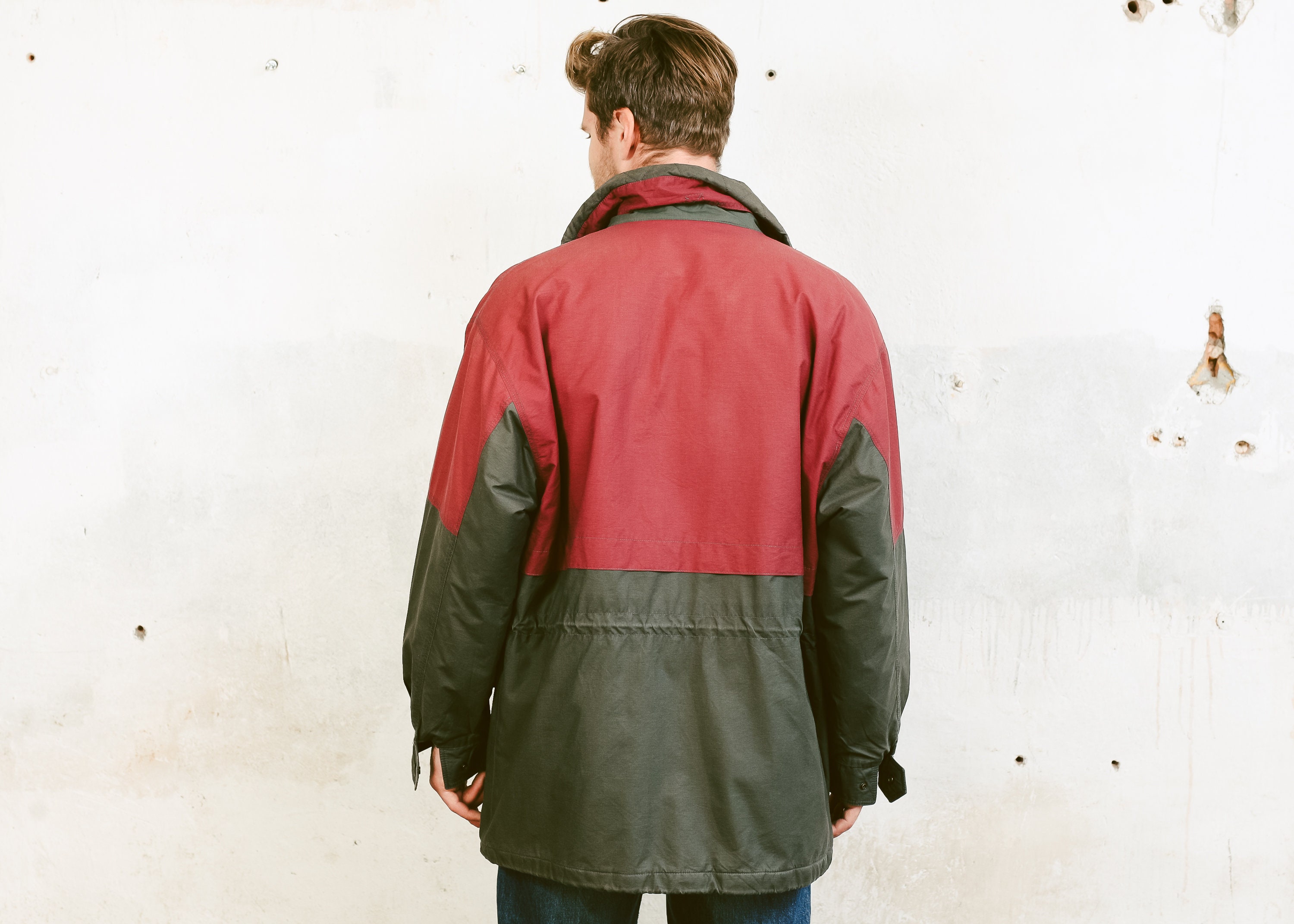 Vintage Men Ski Jacket . 90s SympaTex Snowboarding Parka Coat Men's