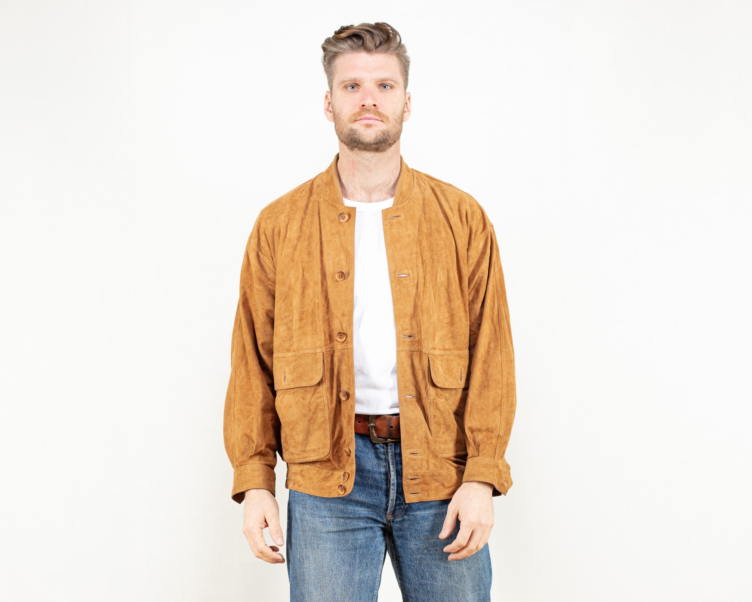 suede winter jacket mens
