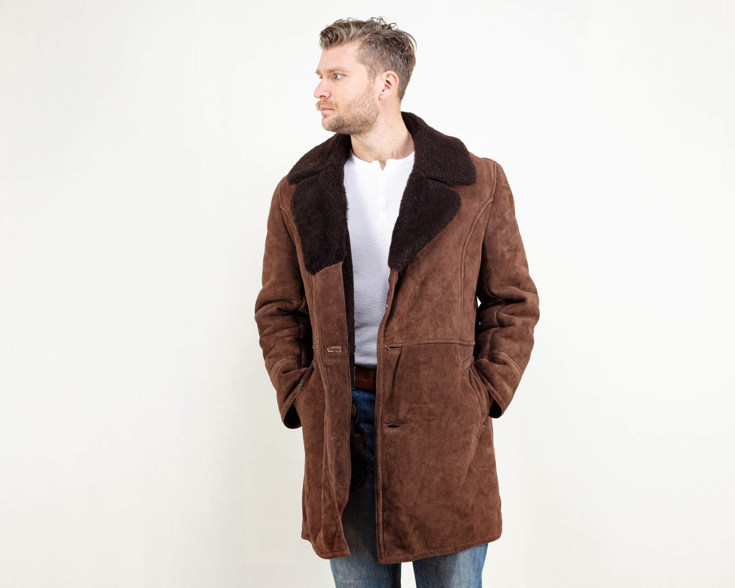 western shearling coat