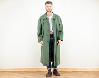 mens long mac coat