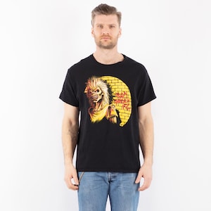 Men&#39;s Iron Maide Band Tee, Size L Band Tee, Graphic T-Shirt, Retro Tee, Vintage Printed Tee, Y2K Music Band Tee, Grunge Clothing