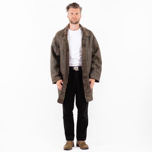 Vintage Oversized Sheepskin Coat, Size XXL Shearling Coat, Retro Leather Coat, Yellowstone Coat, Rugged Western Coat, Mens Clothing