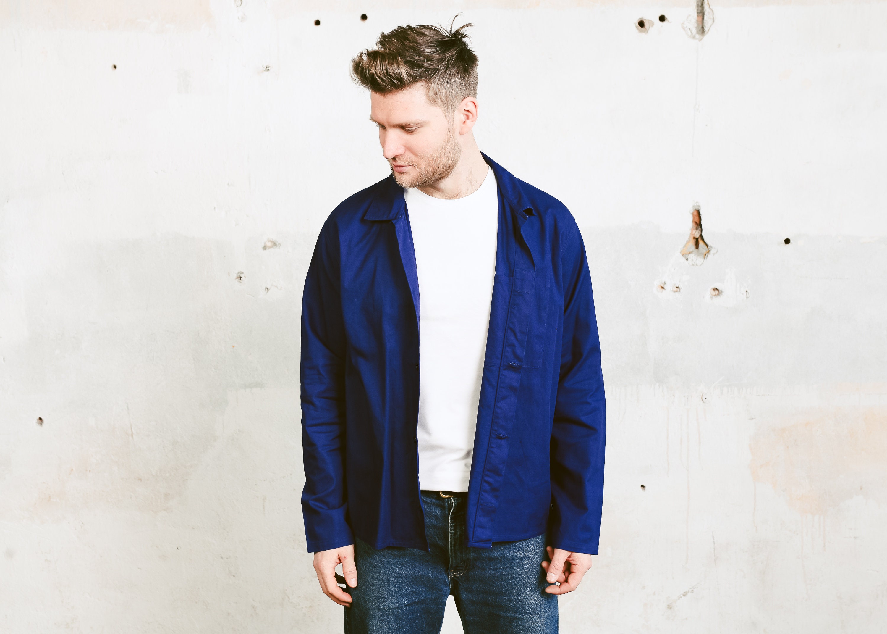 mens navy chore jacket