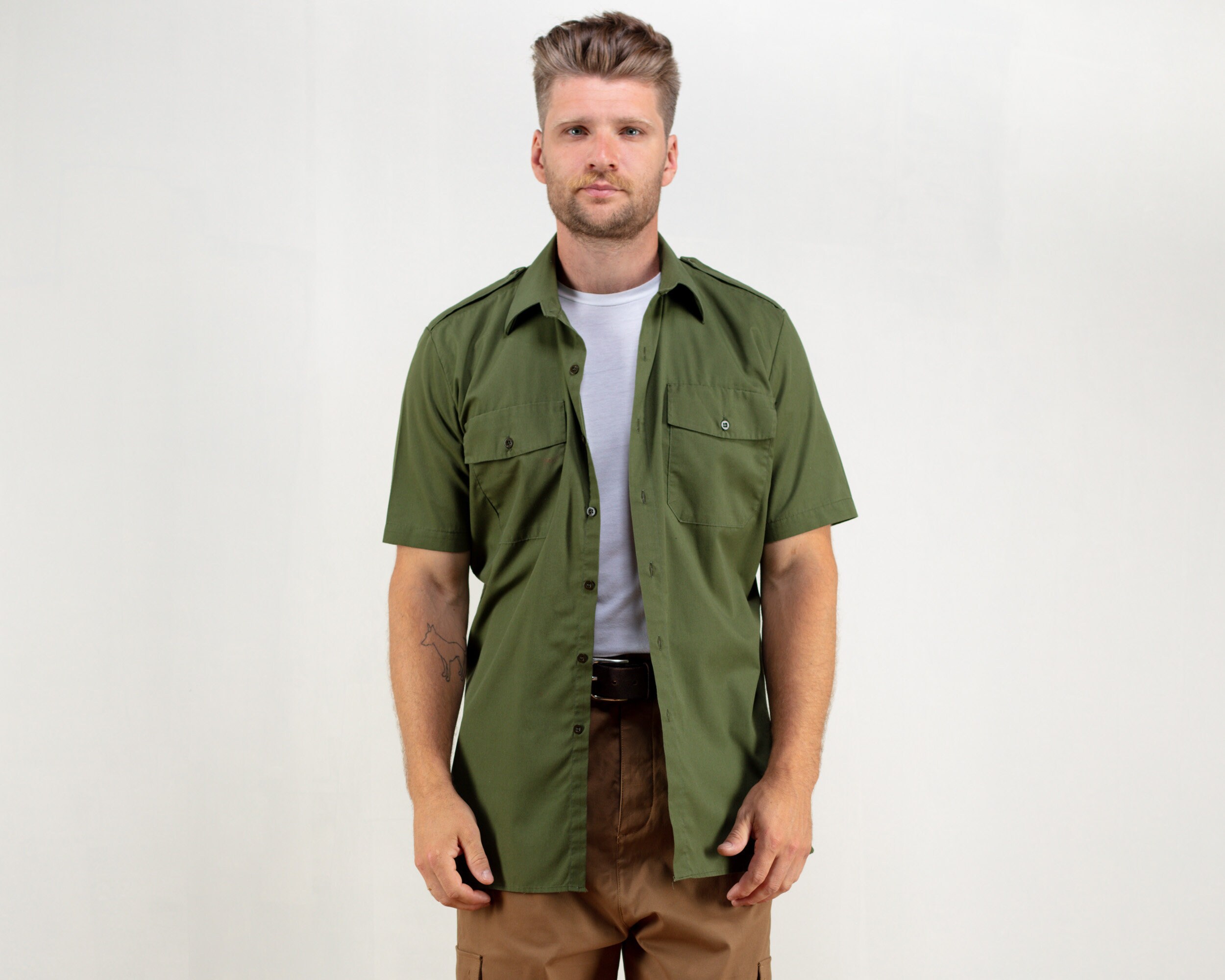 Vintage Army Shirt Military Vintage 90s 