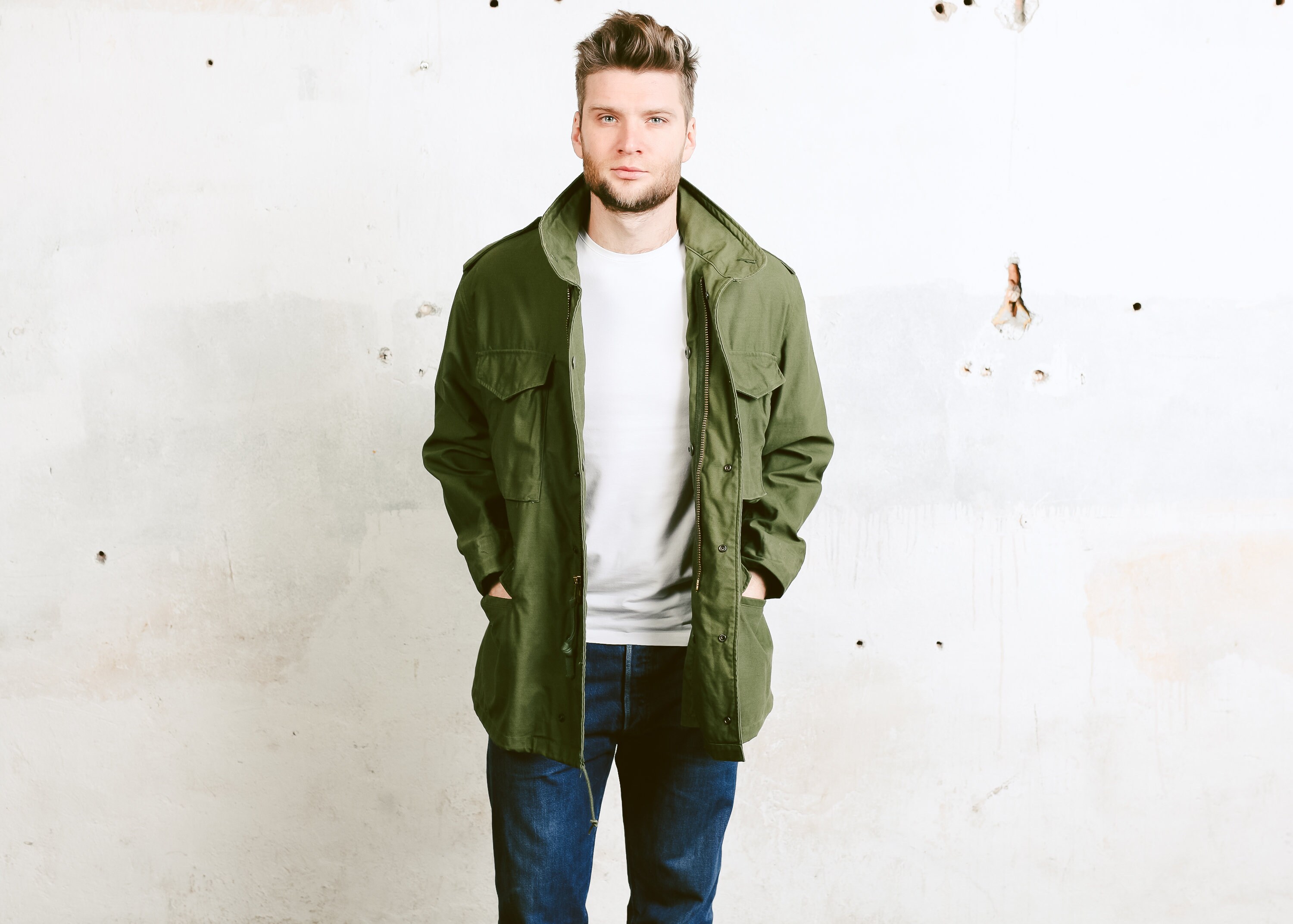 oversized military jacket