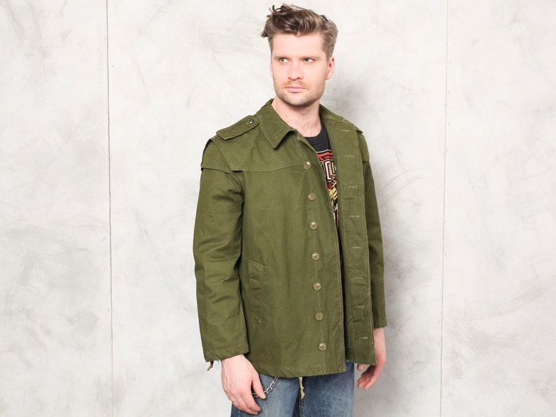 Vintage Army Jacket Military Surplus Green Army Field Jacket Etsy