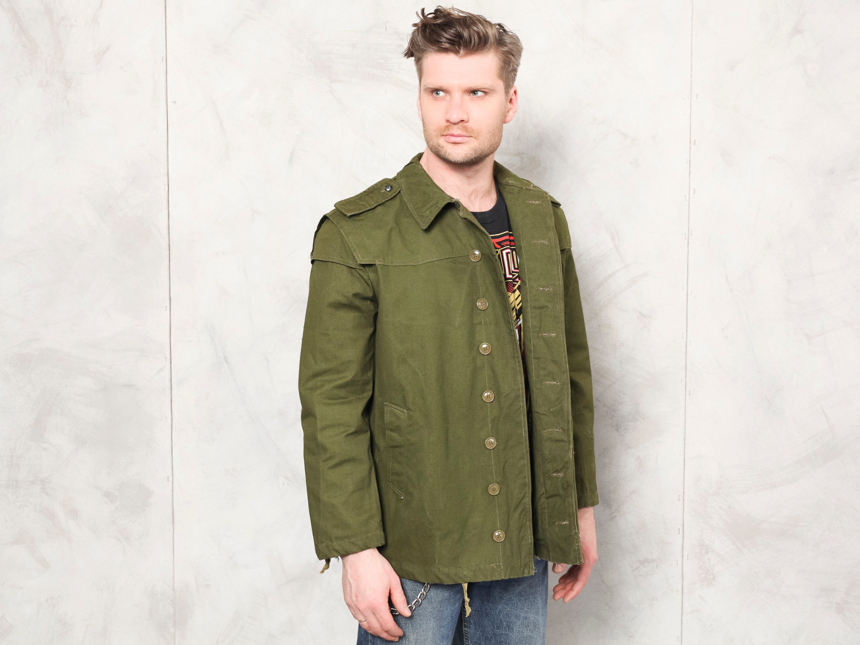 army green jacket