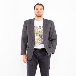 80er Jahre Herren Vintage Wolle Blazer Jacke, Größe L Vintage Wolljacke, Retro Sport Sakko, Tradition Mode, Old Geld Stil