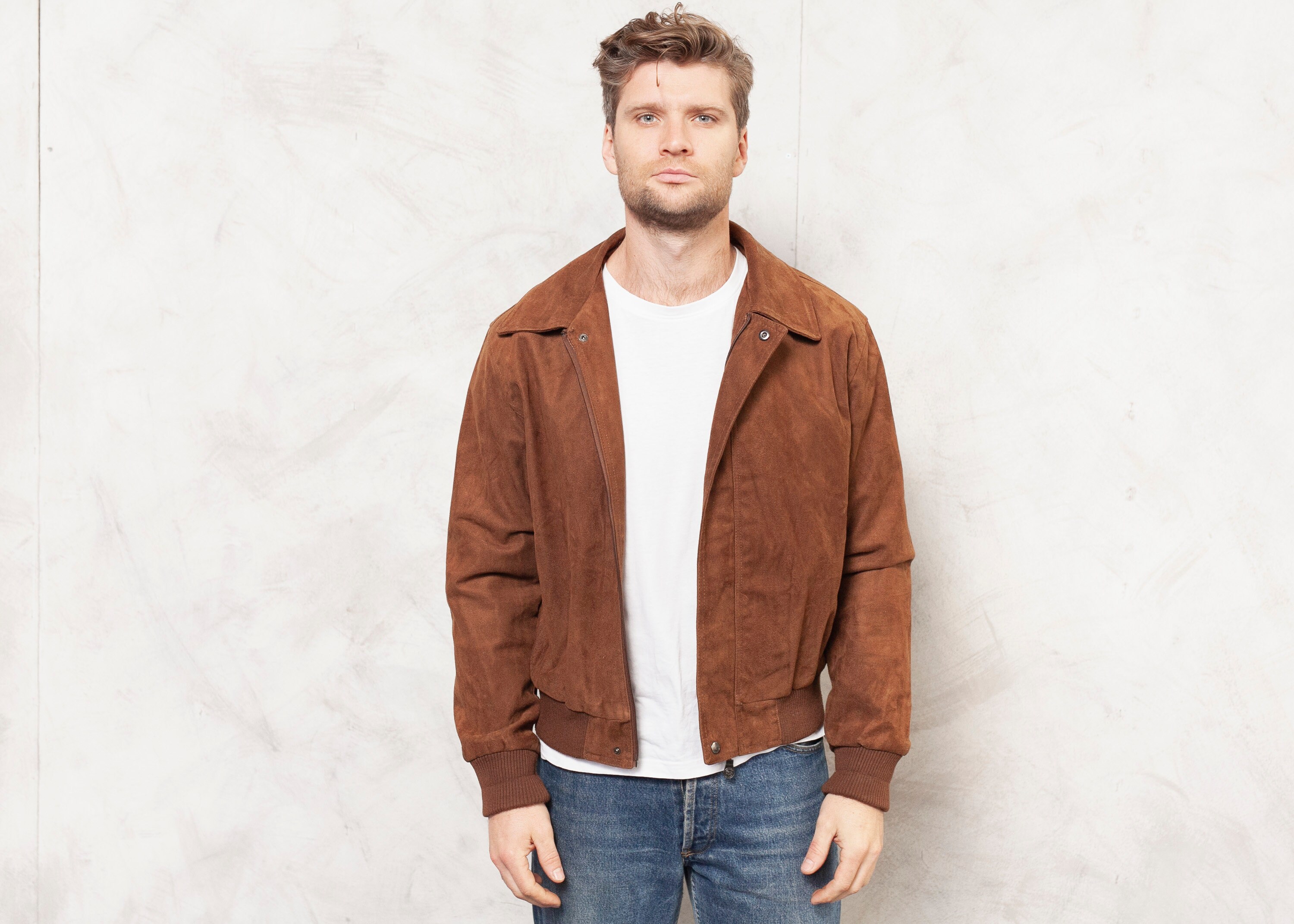 lightweight suede jacket mens