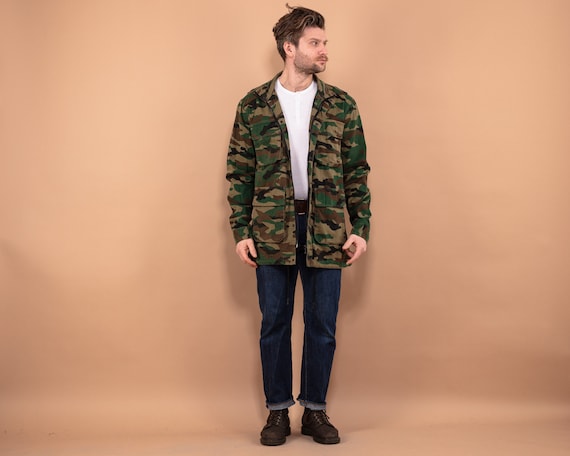 Camouflage Parka Jacket, Size S Military Style Ja… - image 1