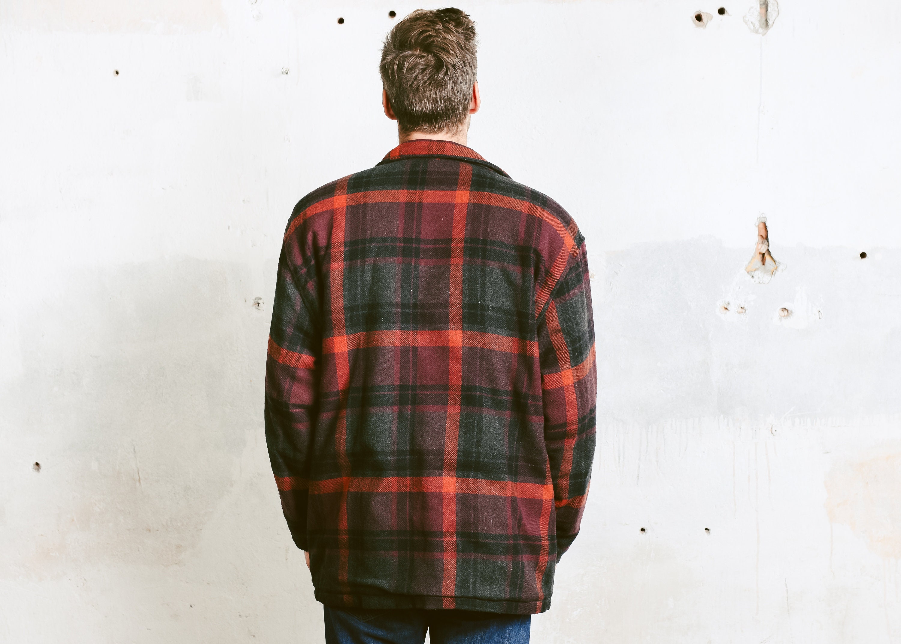 thick plaid flannel jacket