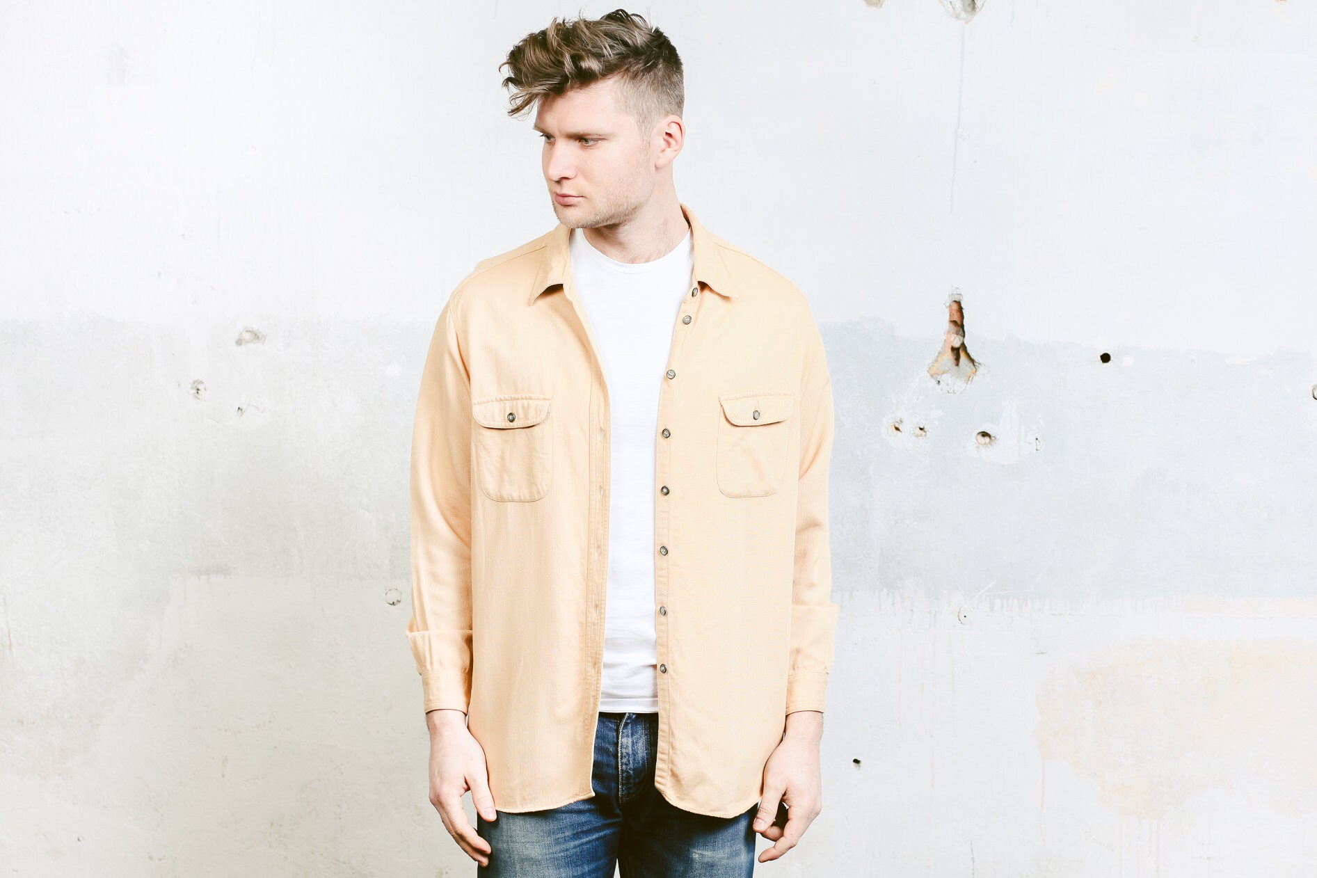 beige shirt outfit