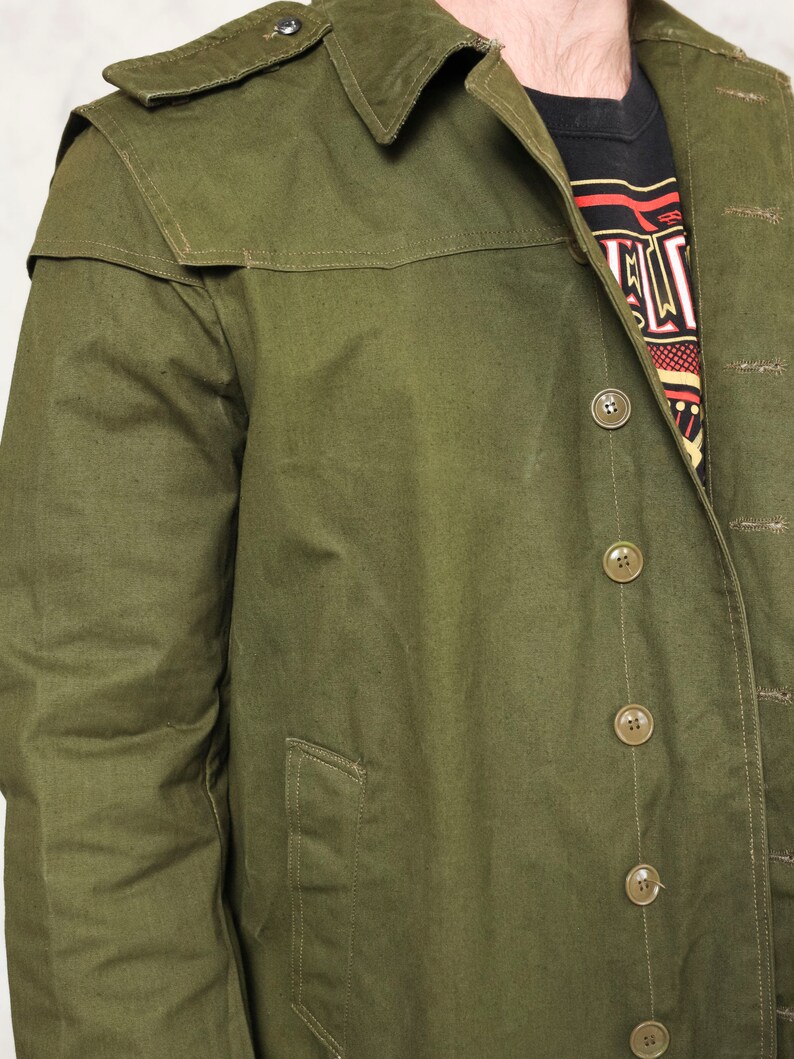 Vintage Army Jacket Military Surplus Green Army Field Jacket Etsy