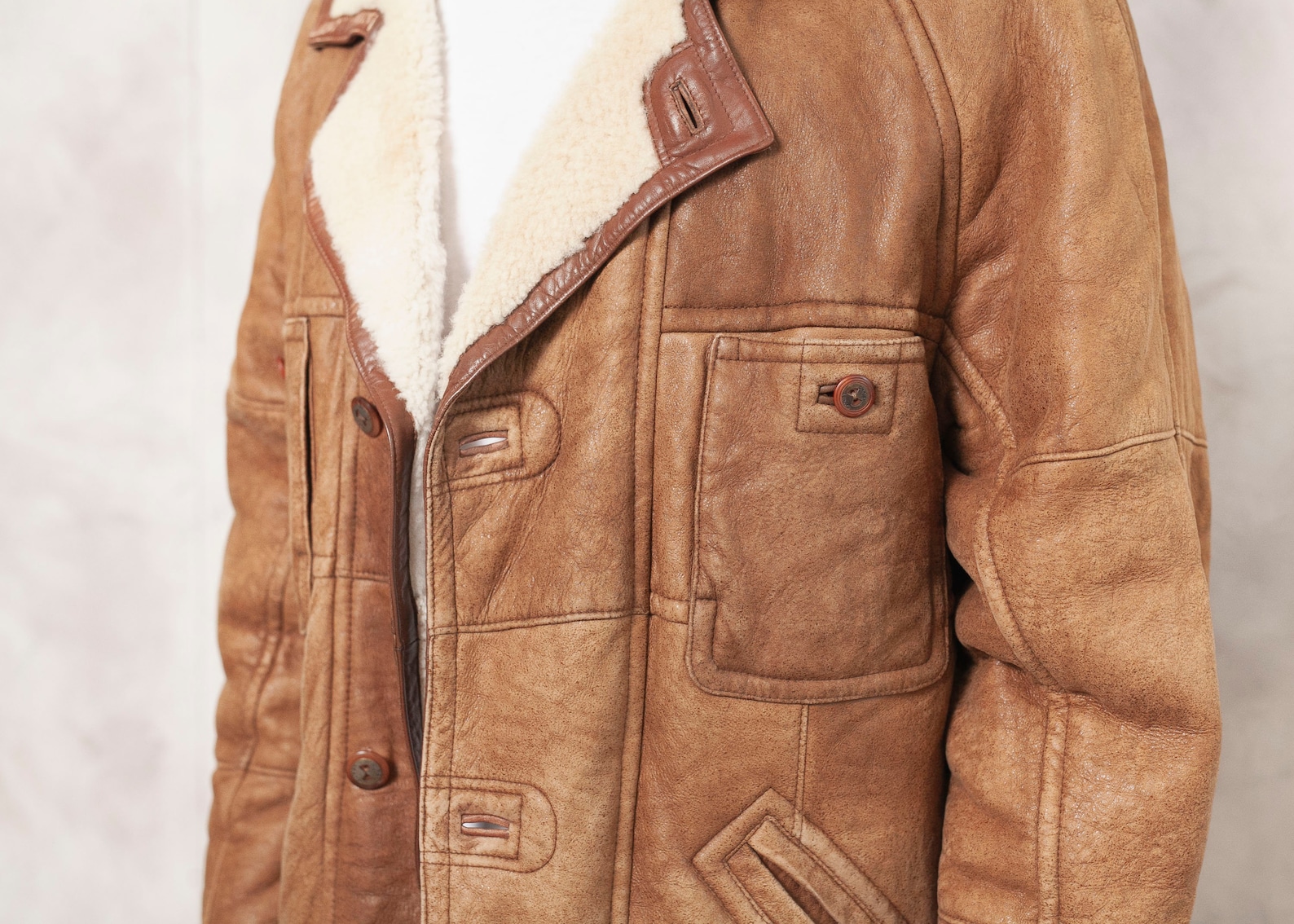 sheepskin coat 1980s